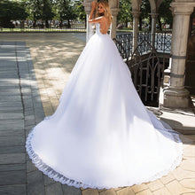 2020 Ball Gown Wedding Dresses Robe De Mariee Beaded Scoop Neck Sleeveless Applique Illusion Wedding Dress Vestido De Novia