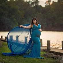New Chiffon Maternity Pregnancy Dress Photography Props Sexy Maxi Maternity Gown Long Pregnant Dresses Photo Shooting For Women